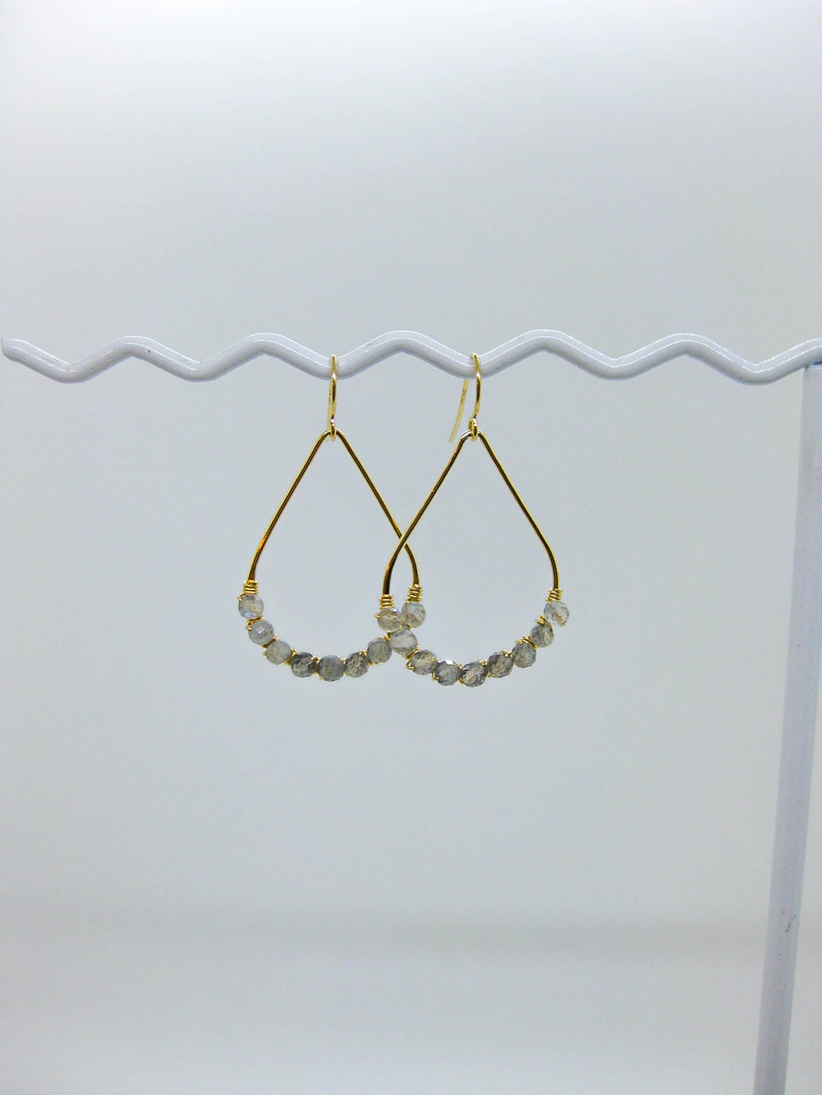 Bluebell: Labradorite Earrings