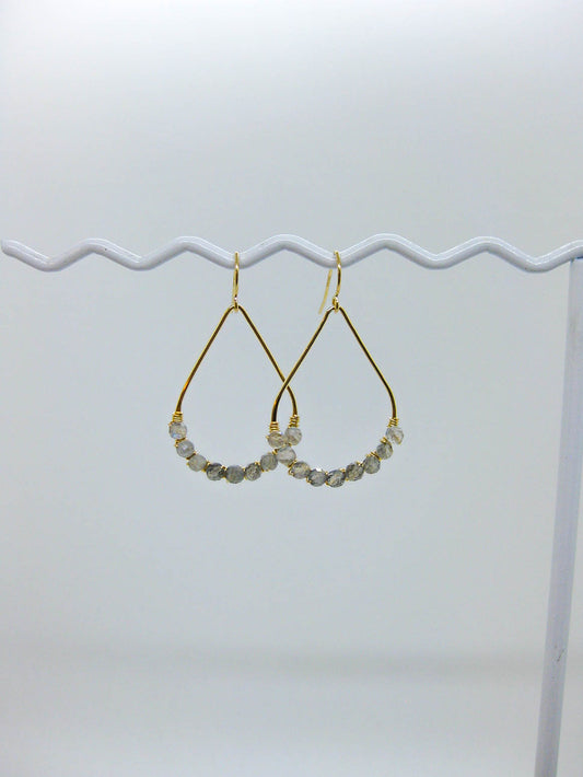 Bluebell: Labradorite Earrings