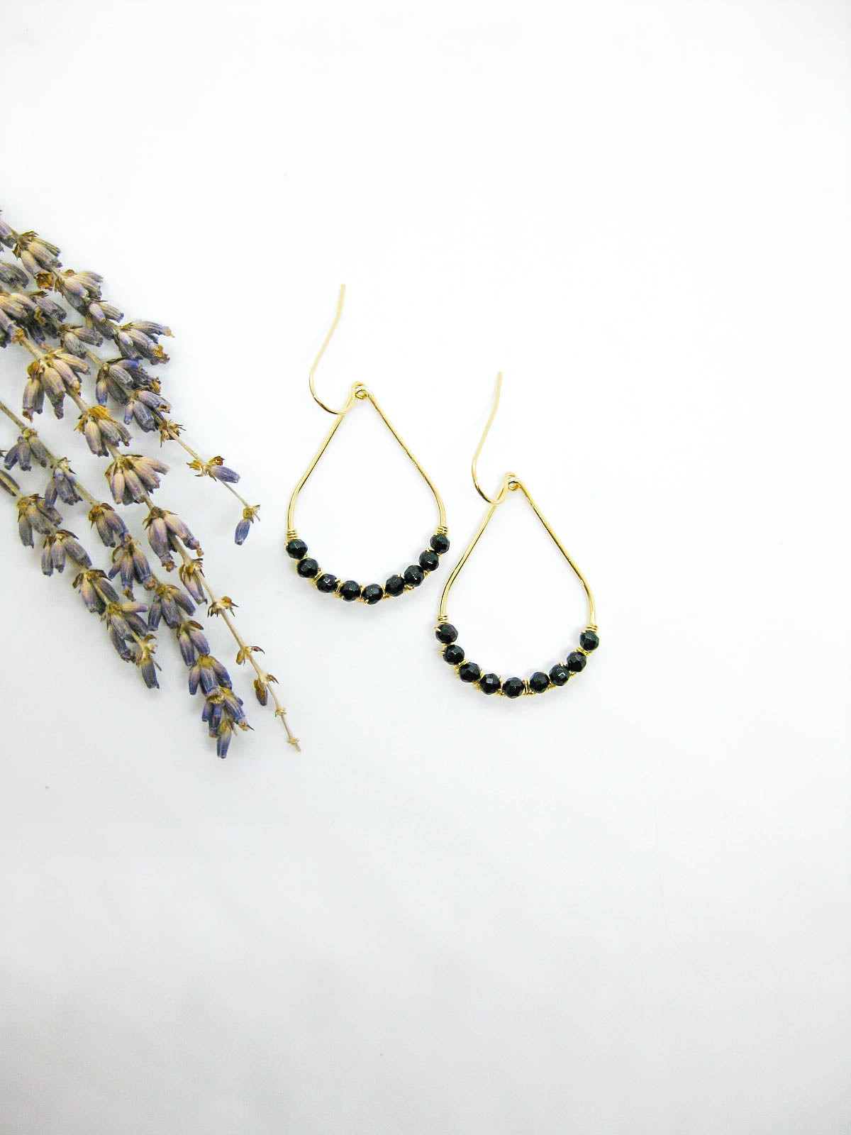 Bluebell: Onyx Earrings