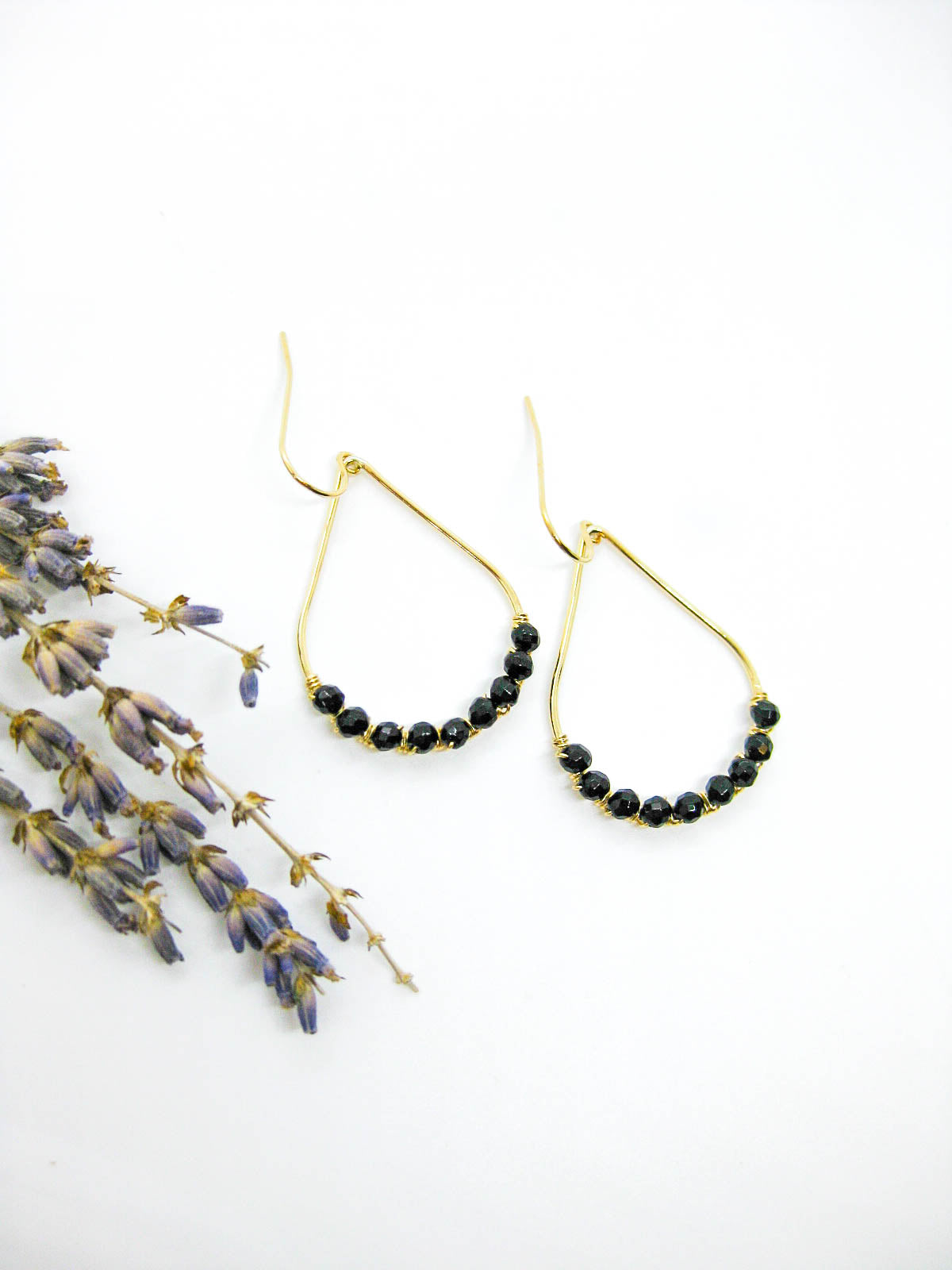 Bluebell: Onyx Earrings