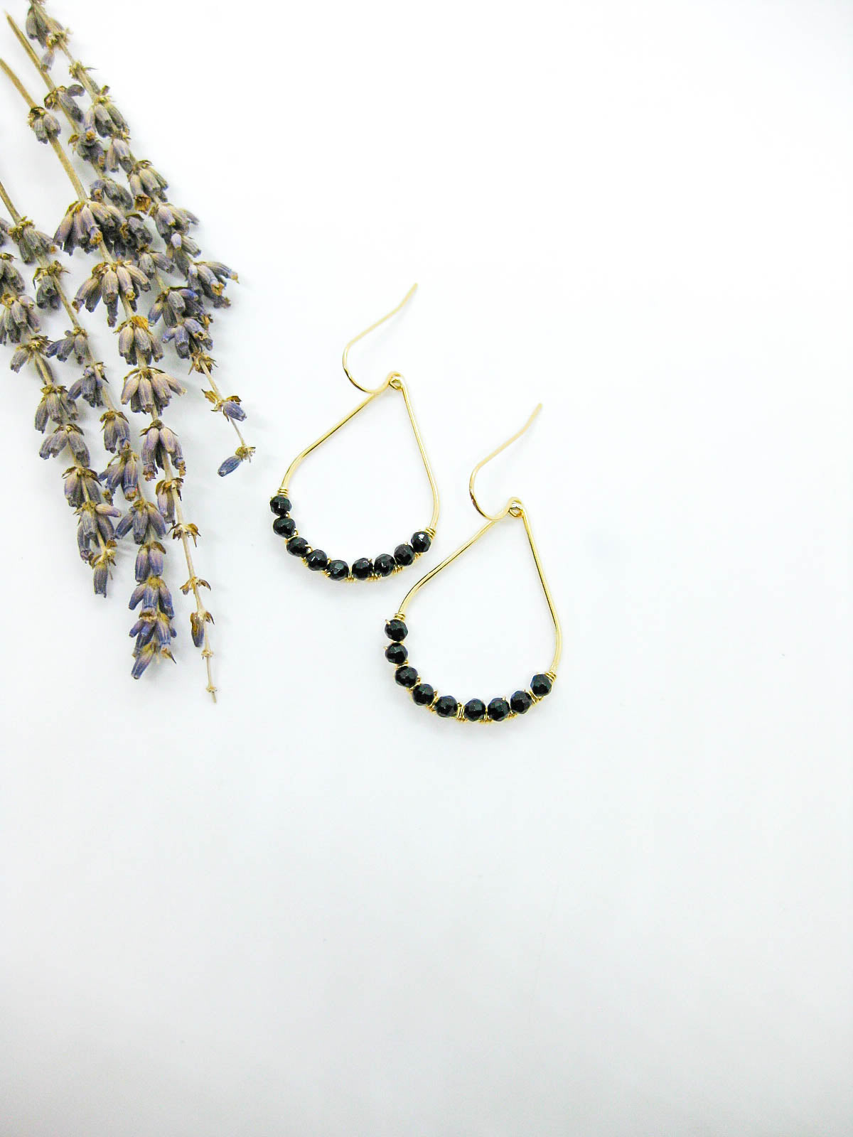Bluebell: Onyx Earrings
