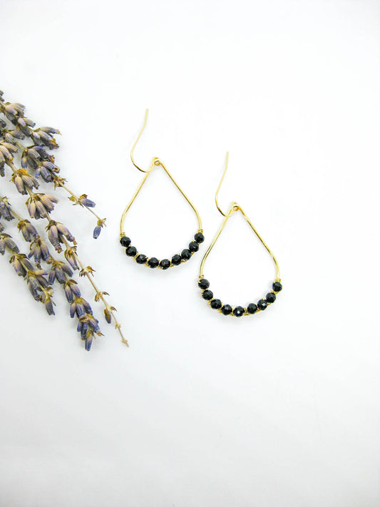 Bluebell: Onyx Earrings