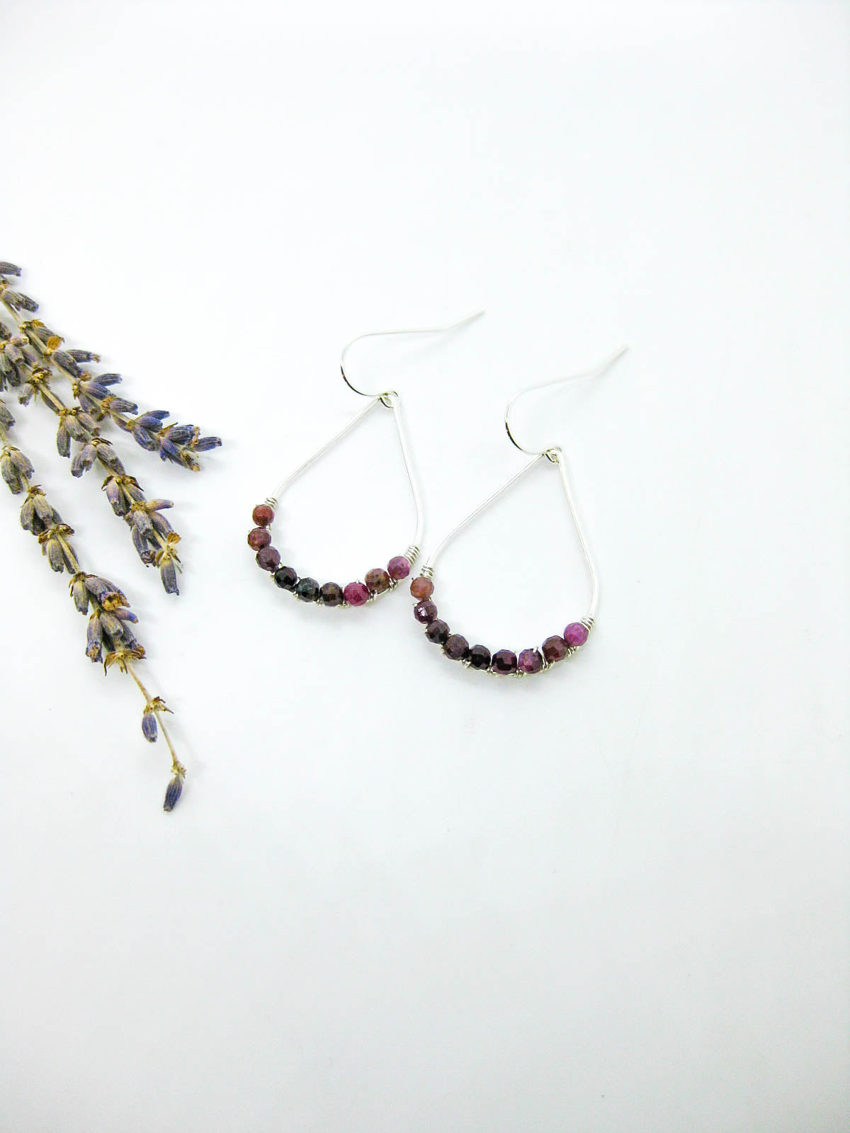 Bluebell: Ruby Earrings
