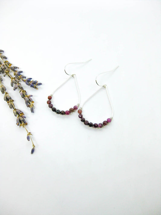 Bluebell: Ruby Earrings