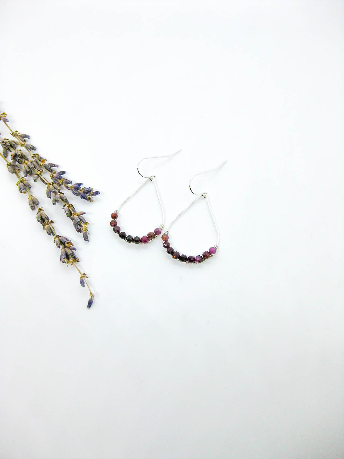 Bluebell: Ruby Earrings