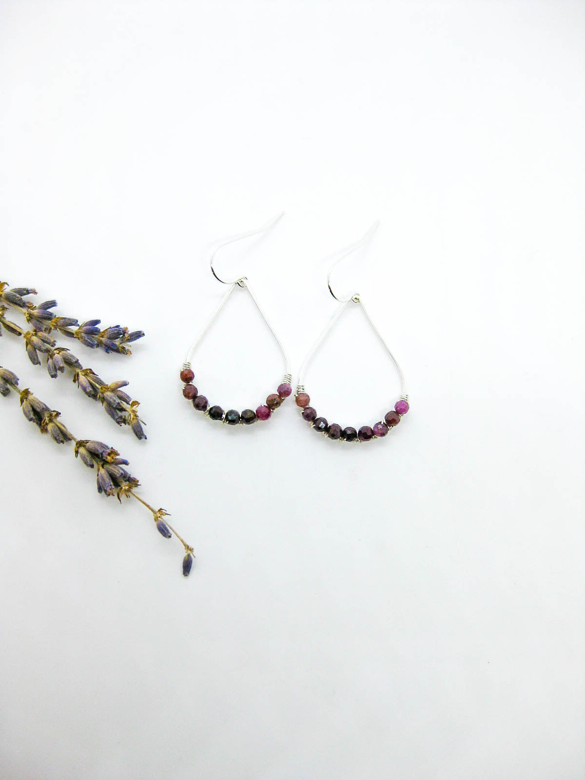 Bluebell: Ruby Earrings
