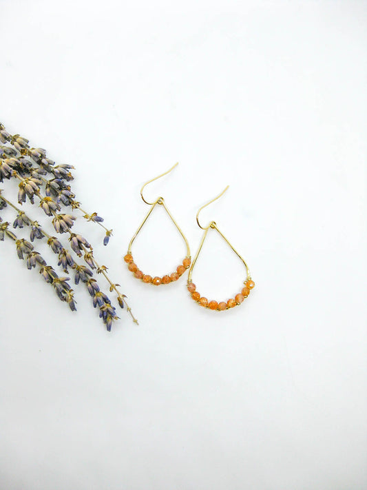 Bluebell: Sunstone Earrings