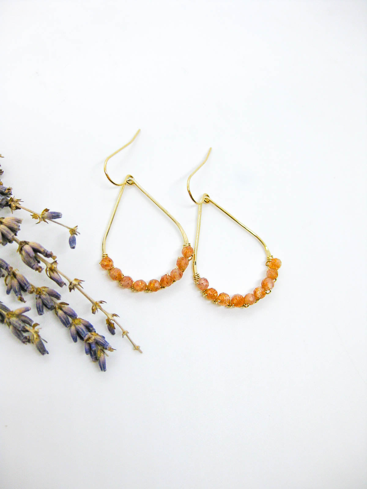 Bluebell: Sunstone Earrings