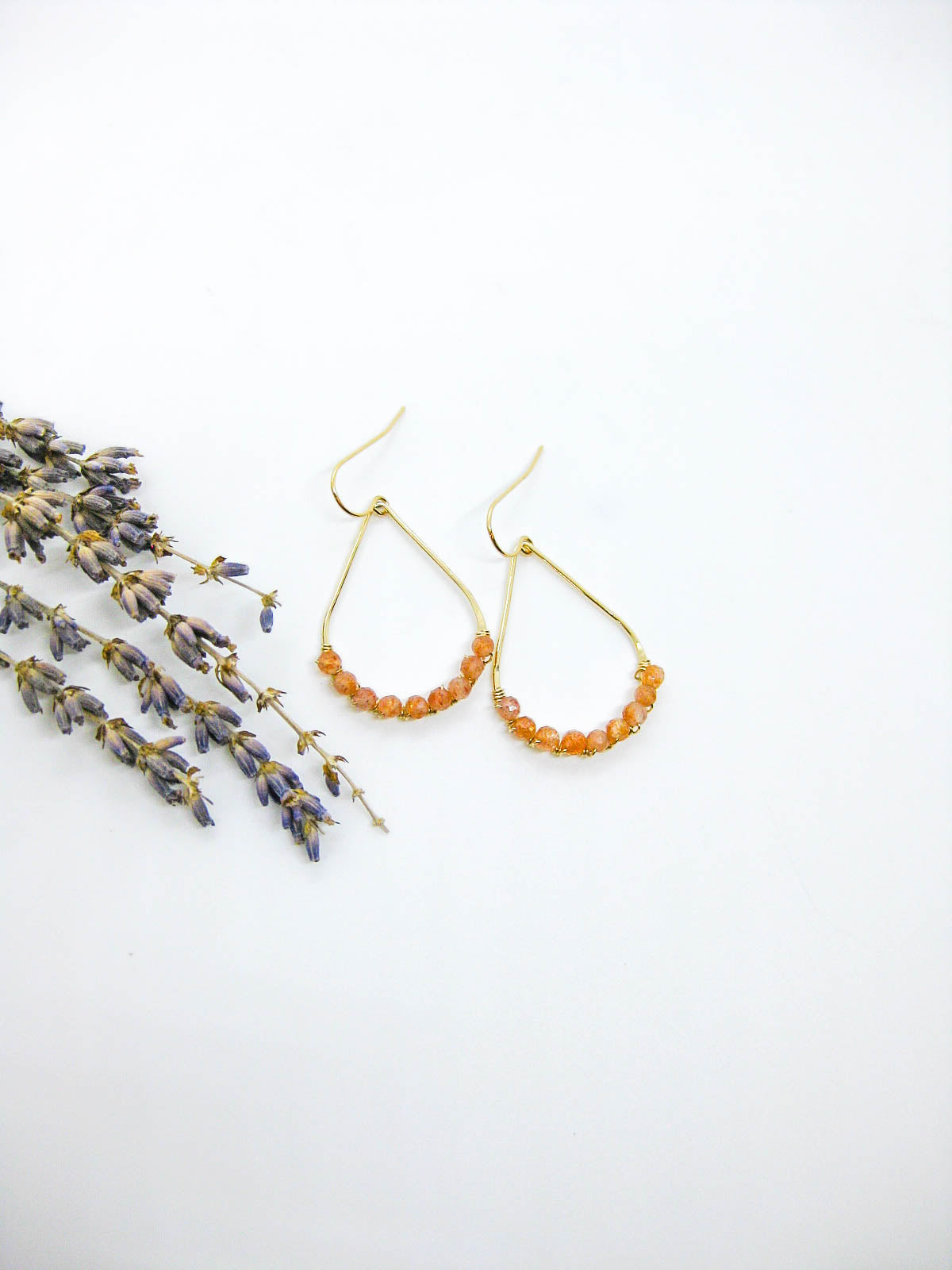 Bluebell: Sunstone Earrings