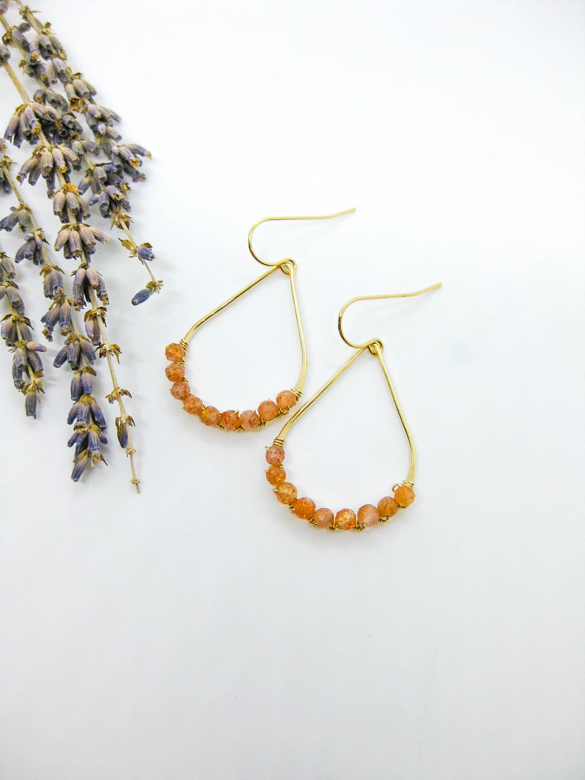 Bluebell: Sunstone Earrings