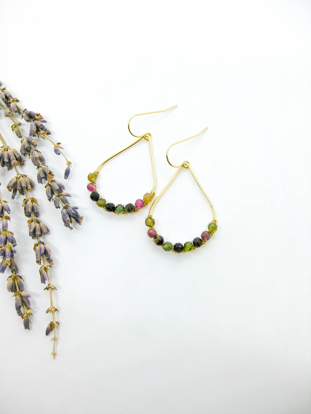 Bluebell: Tourmaline Earrings