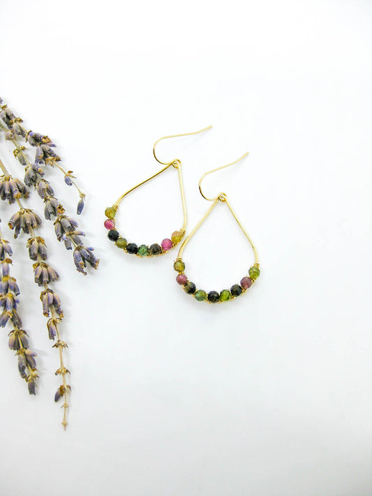 Bluebell: Tourmaline Earrings