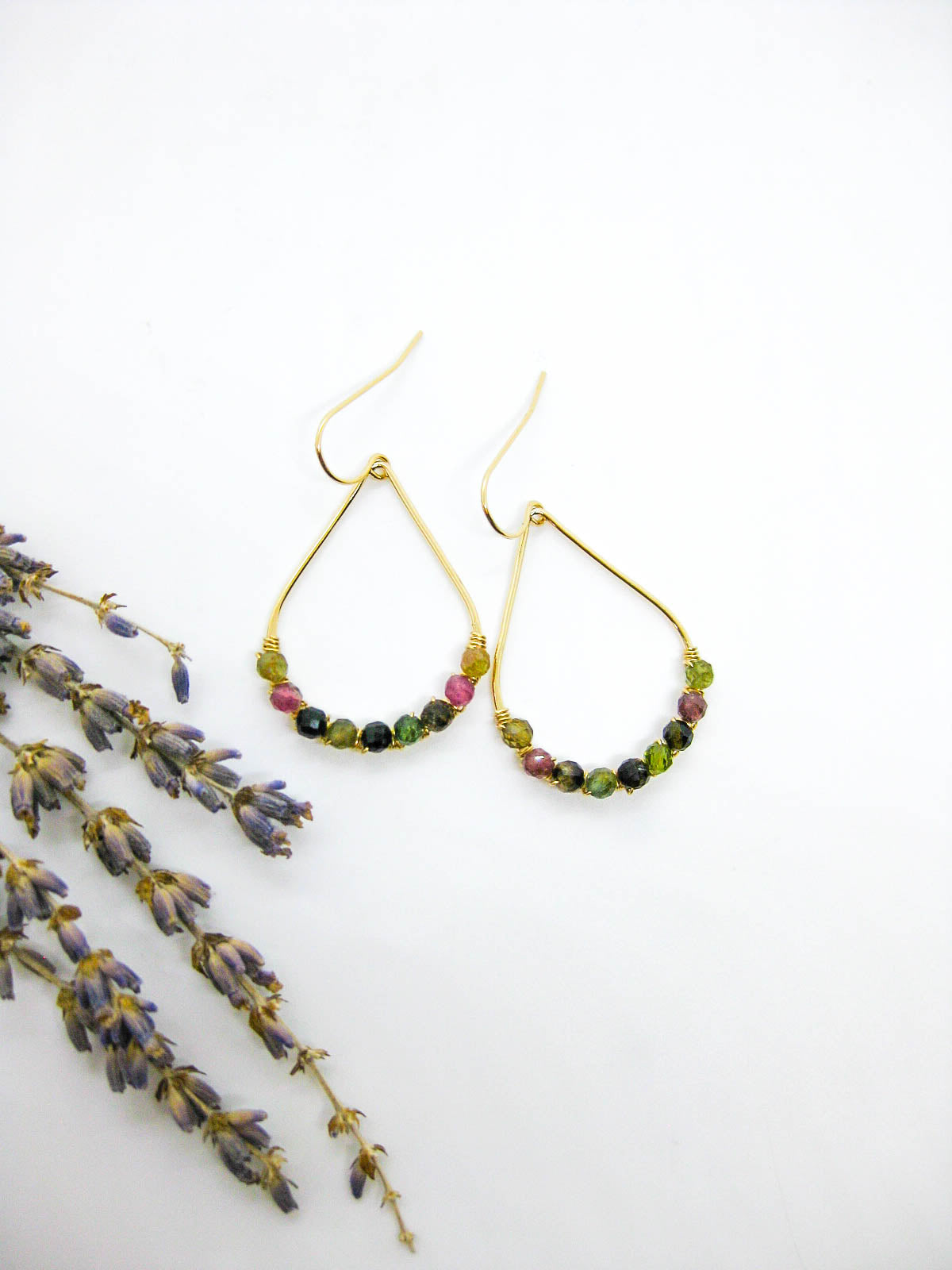 Bluebell: Tourmaline Earrings