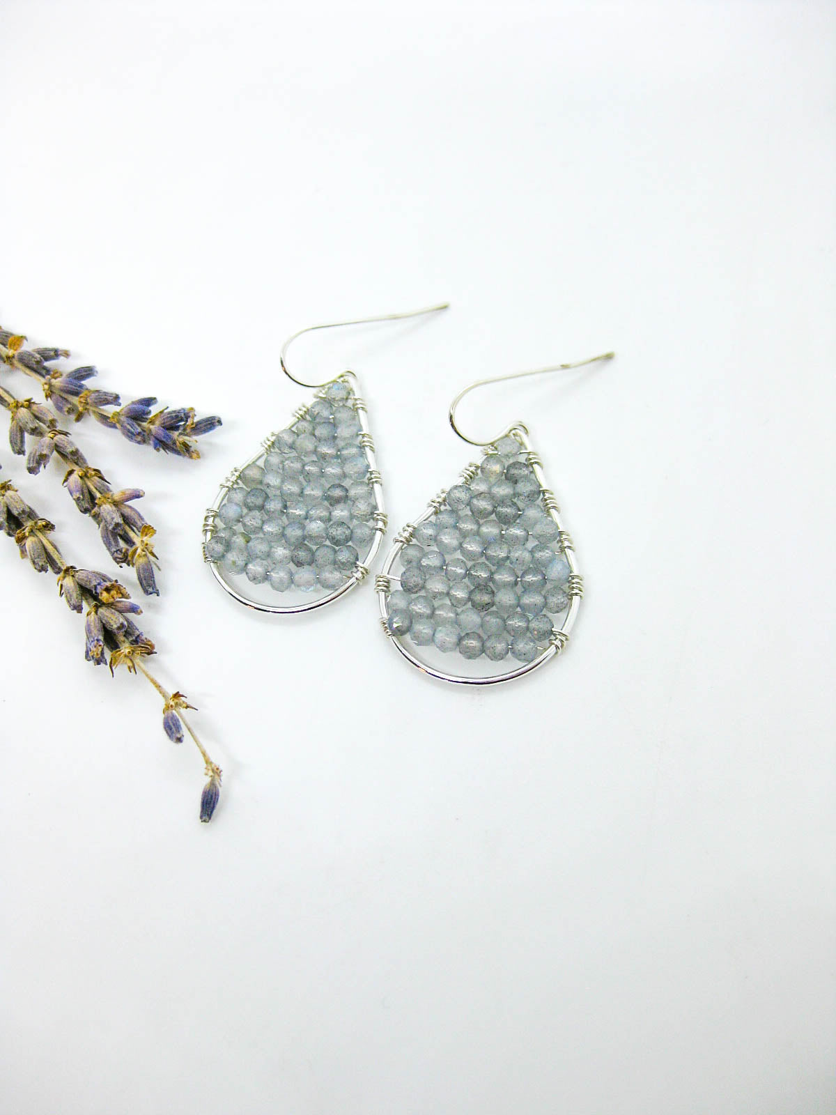 Byrony: Labradorite Earrings
