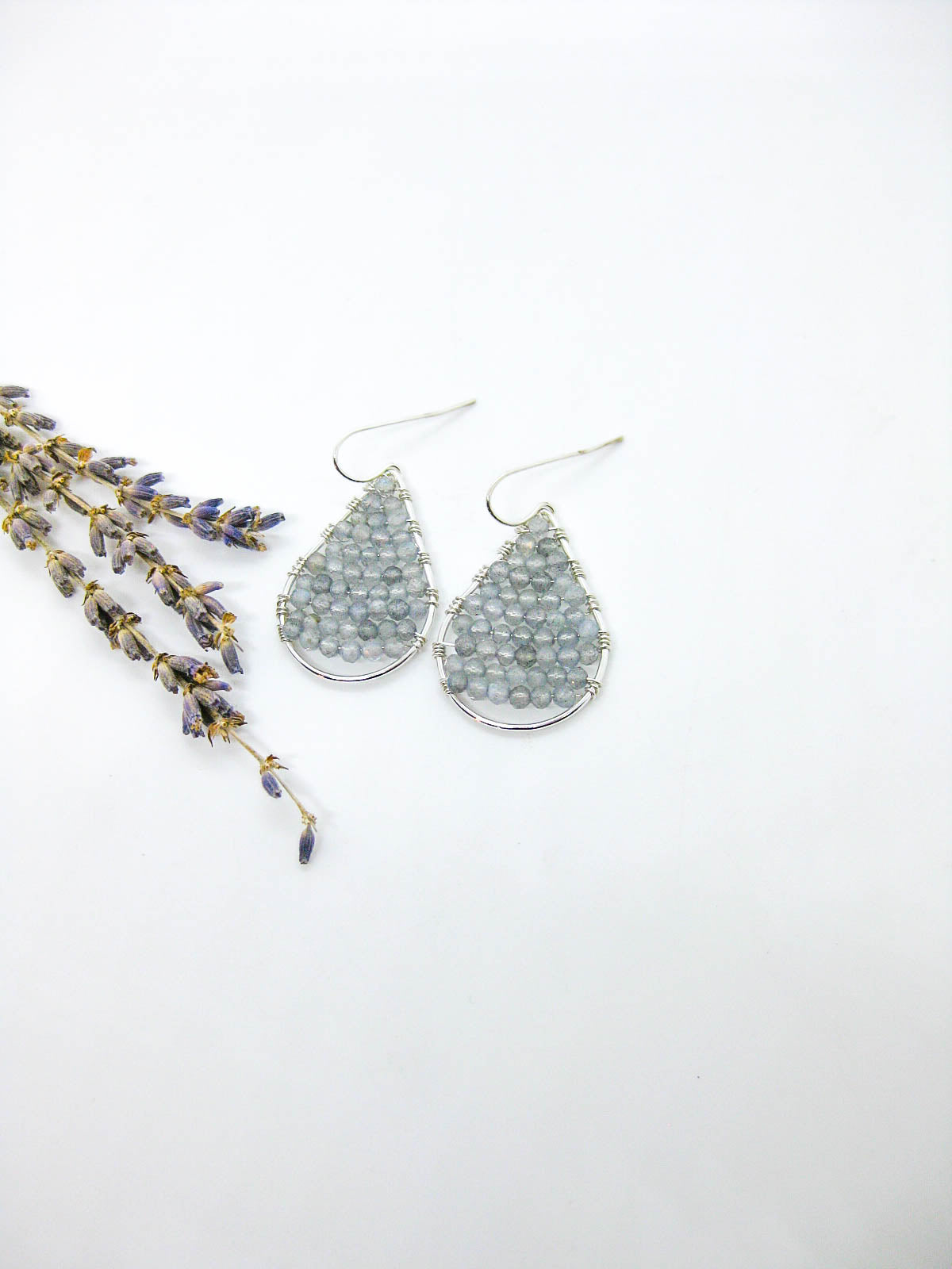 Byrony: Labradorite Earrings