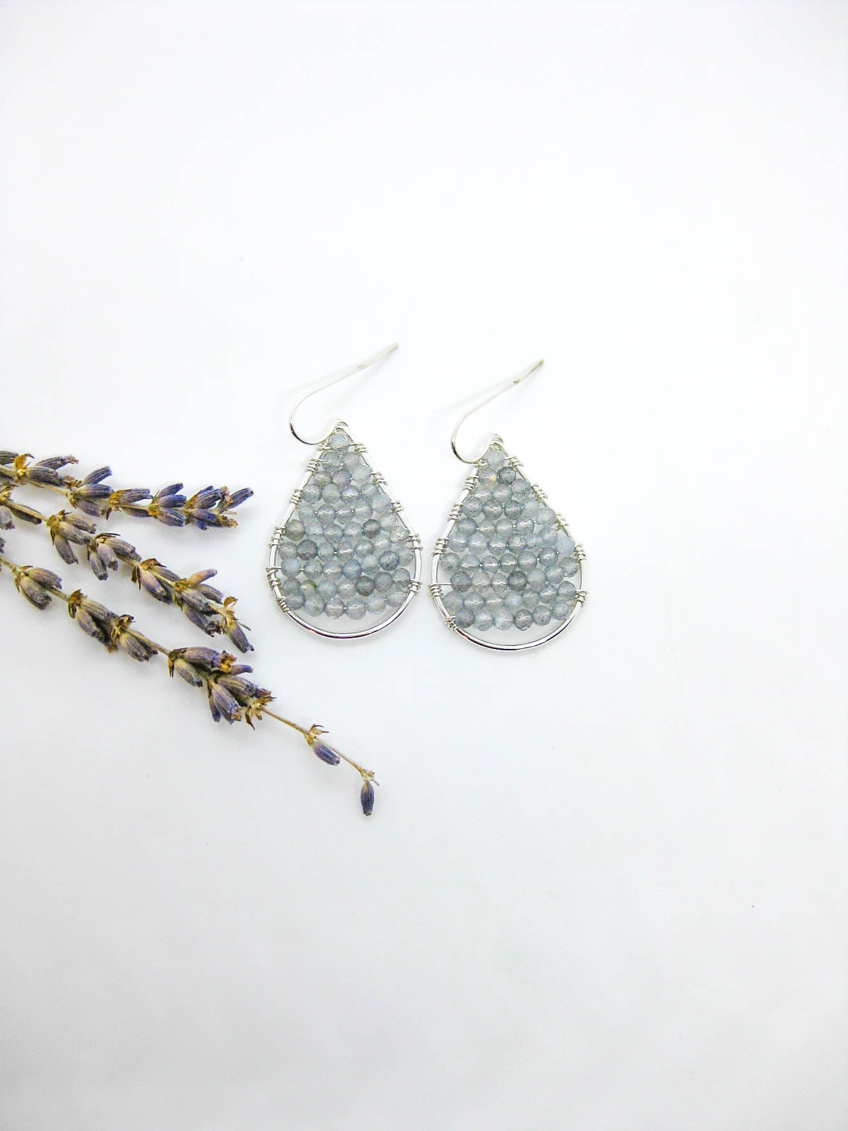 Byrony: Labradorite Earrings