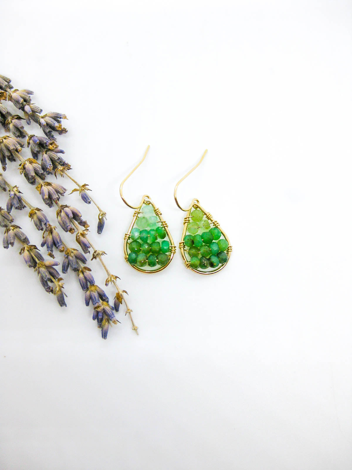 Cassia: Chrysoprase Earrings