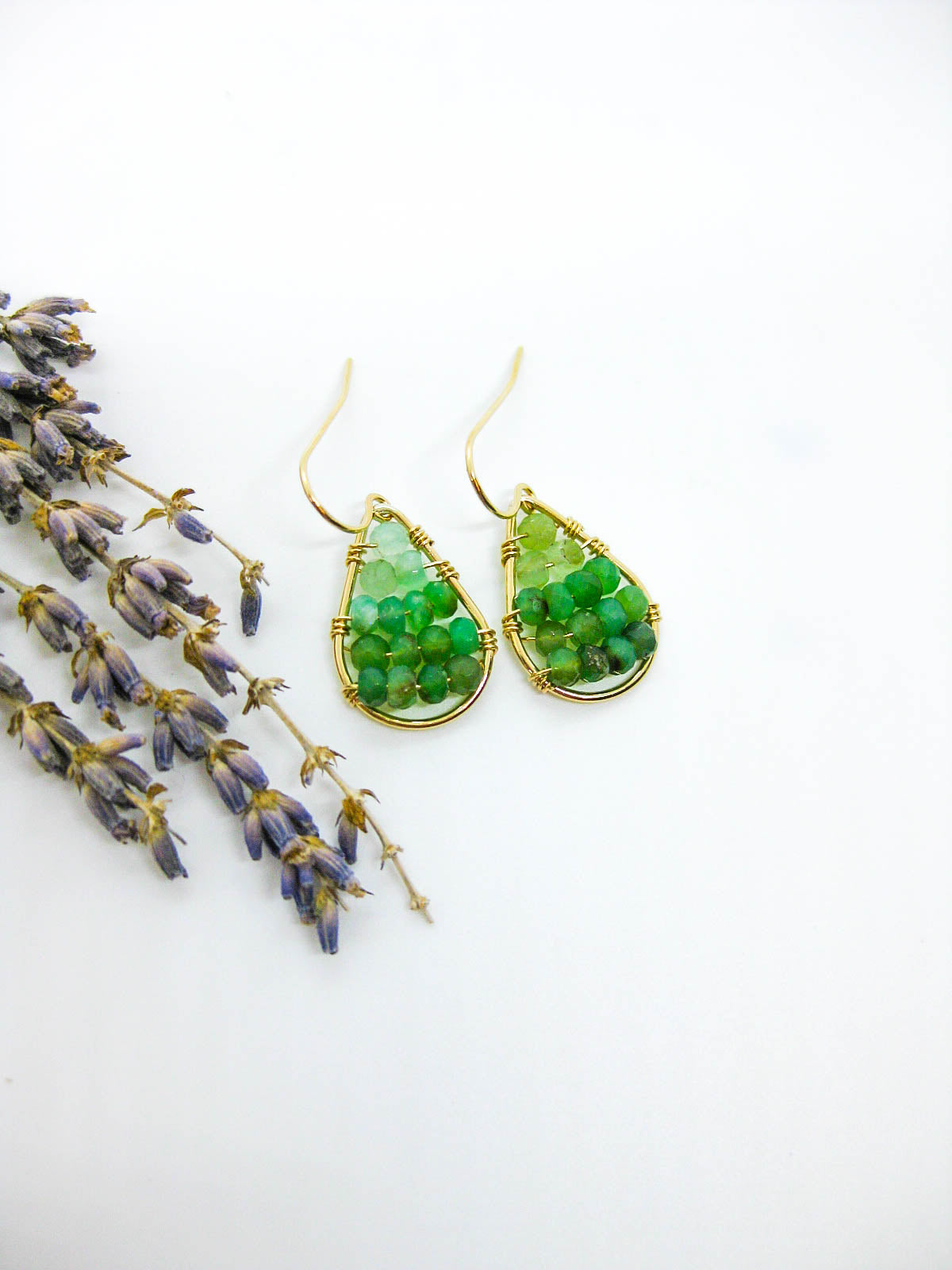Cassia: Chrysoprase Earrings