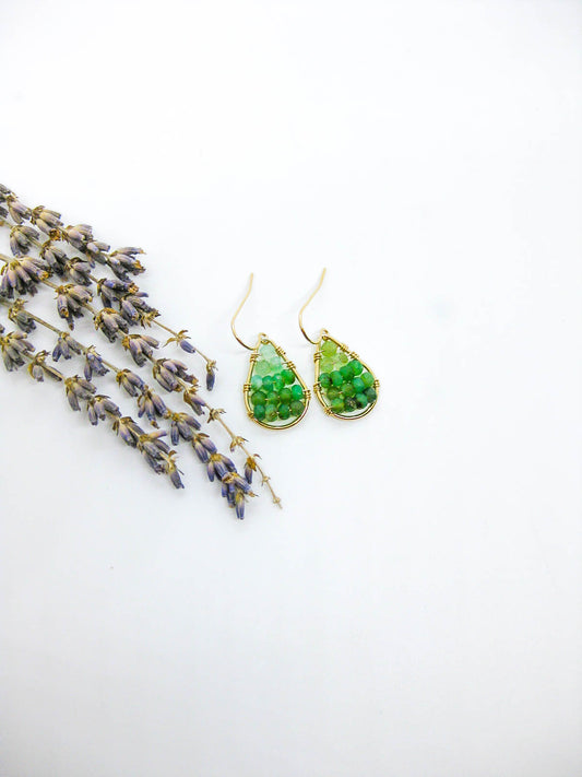 Cassia: Chrysoprase Earrings
