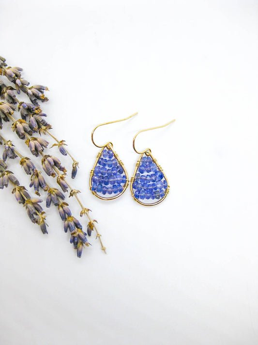 Cassia: Tanzanite Earrings
