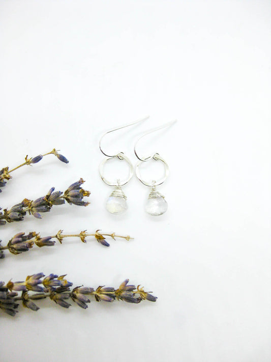 Daisy: Moonstone Earrings