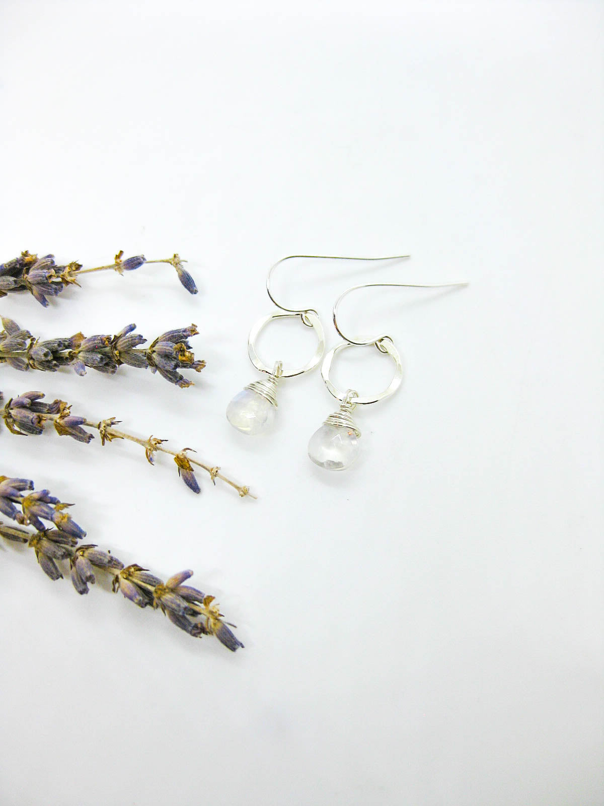 Daisy: Moonstone Earrings