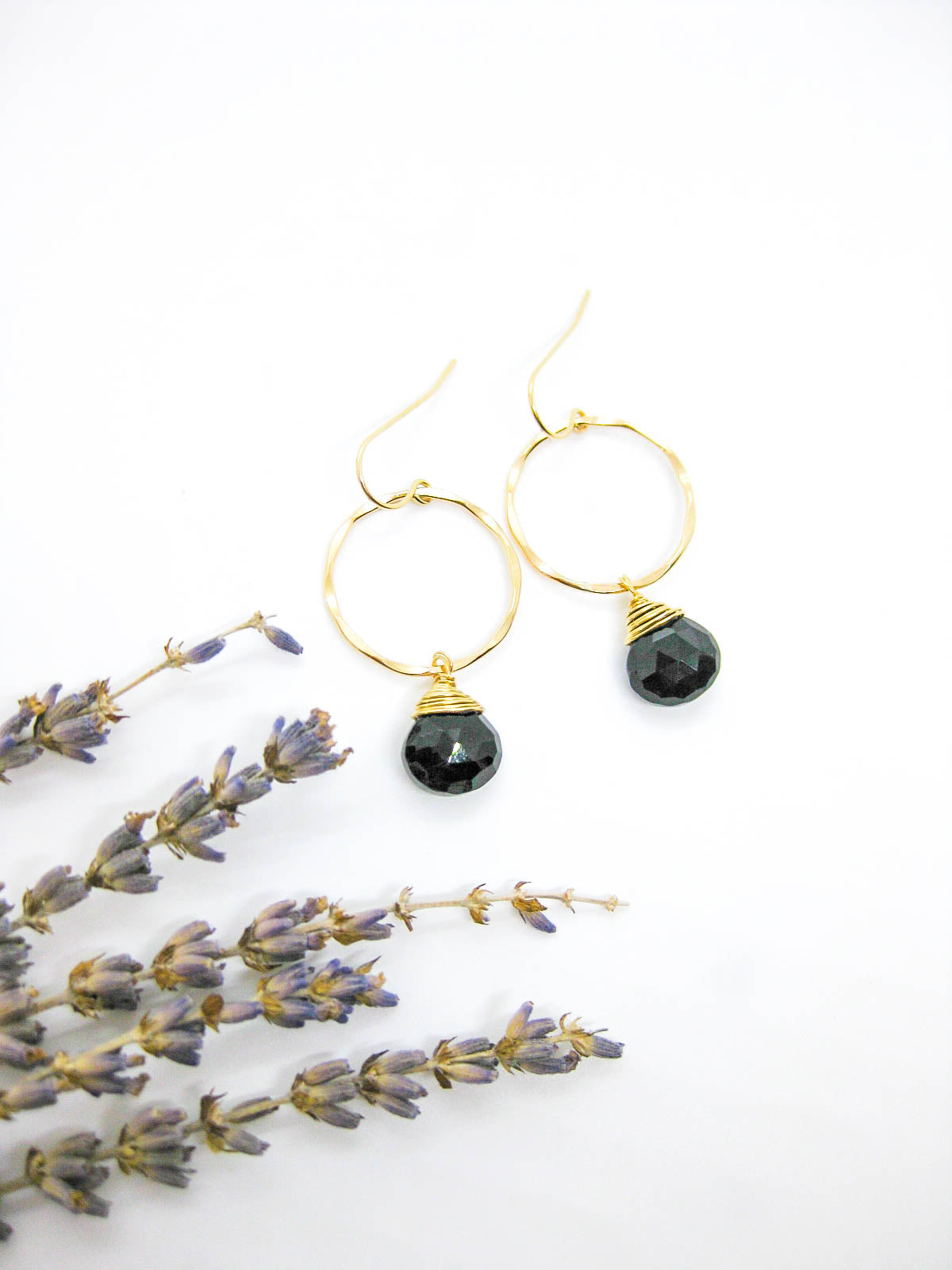 Iris: Onyx Earrings
