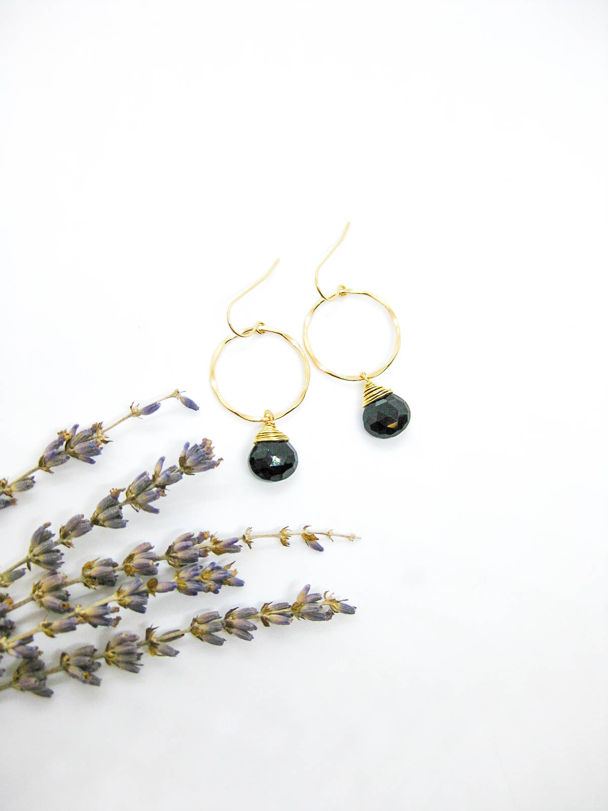 Iris: Onyx Earrings