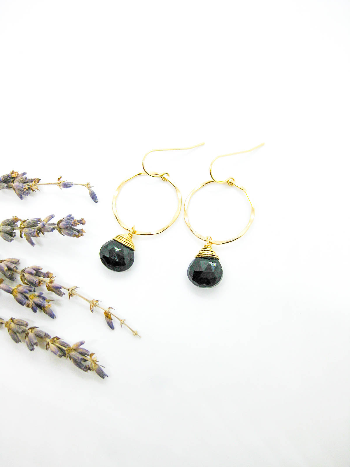 Iris: Onyx Earrings