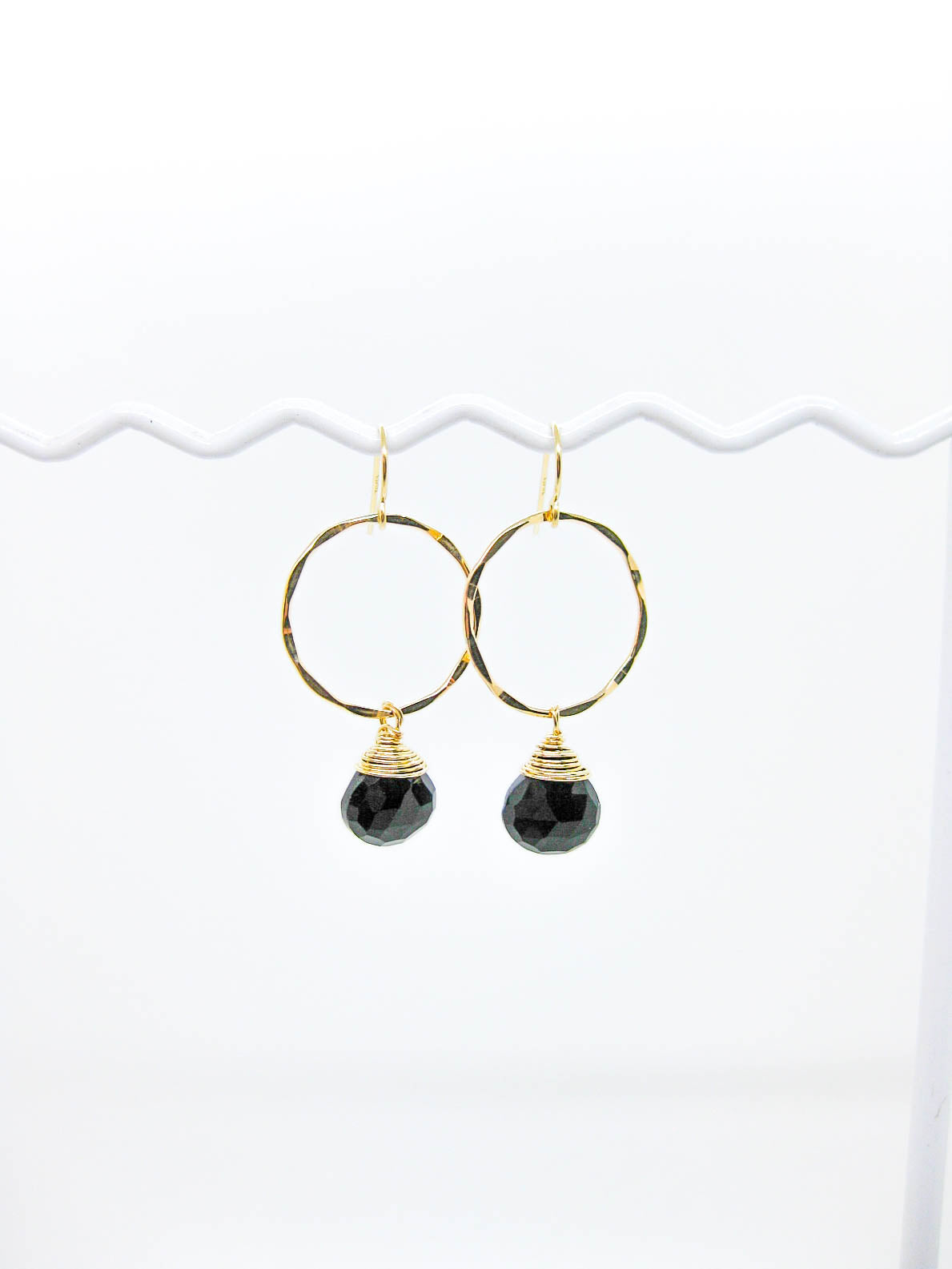 Iris: Onyx Earrings