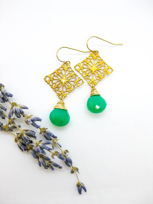 Lotus Earrings