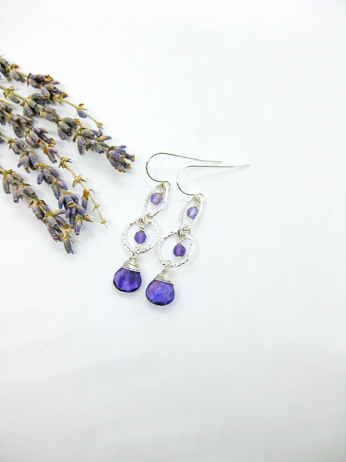 Myrtle: Amethyst Earrings