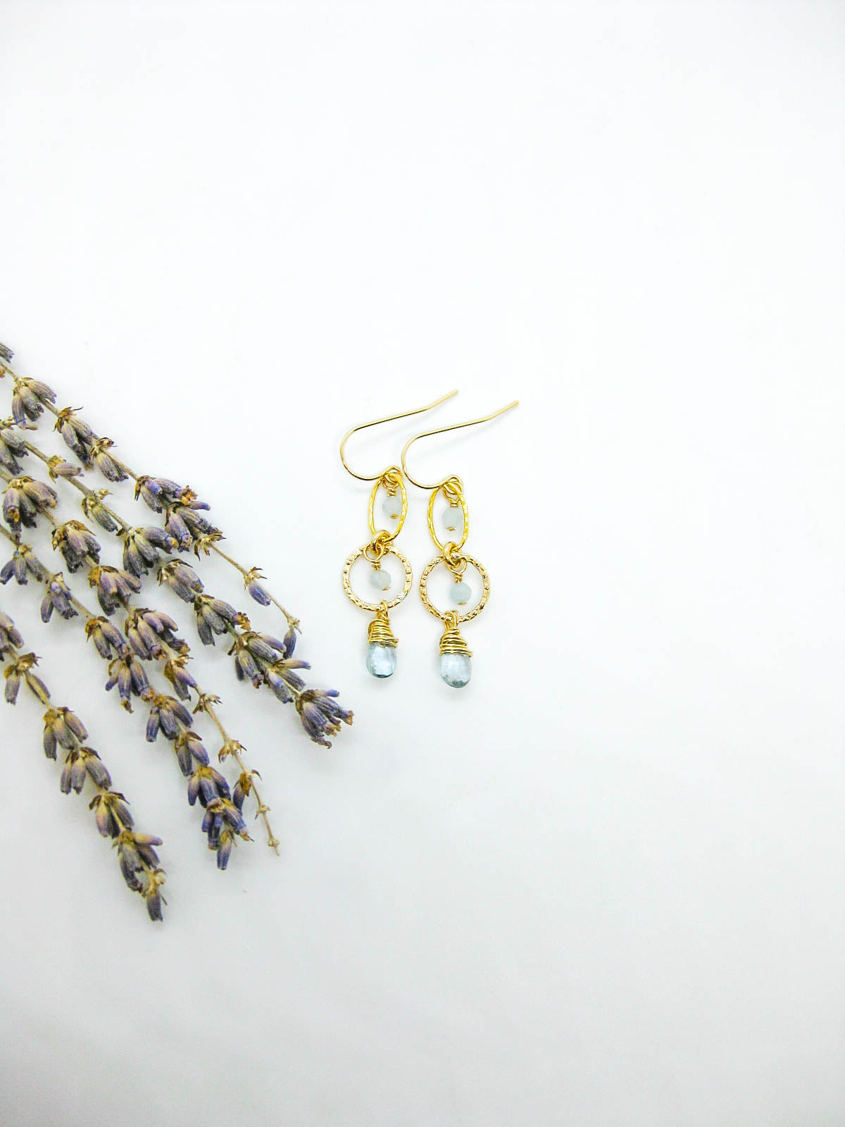 Myrtle: Aquamarine Earrings