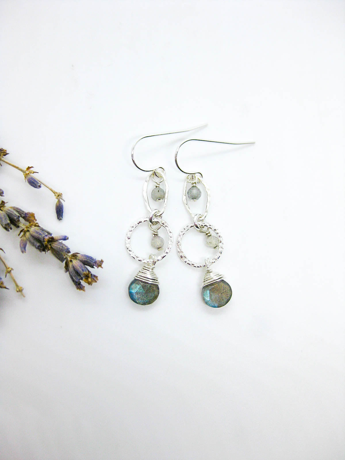 Myrtle: Labradorite Earrings