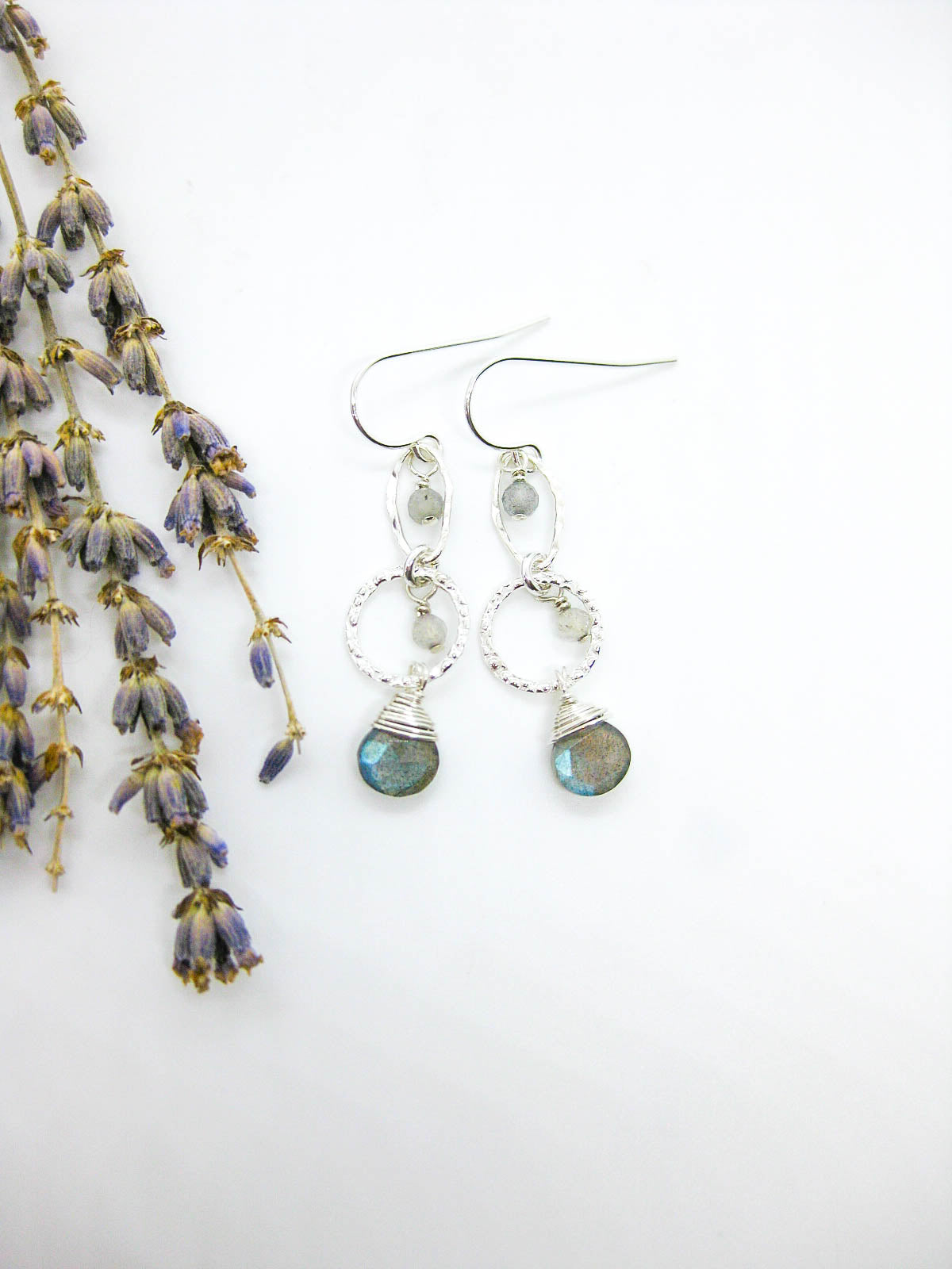 Myrtle: Labradorite Earrings