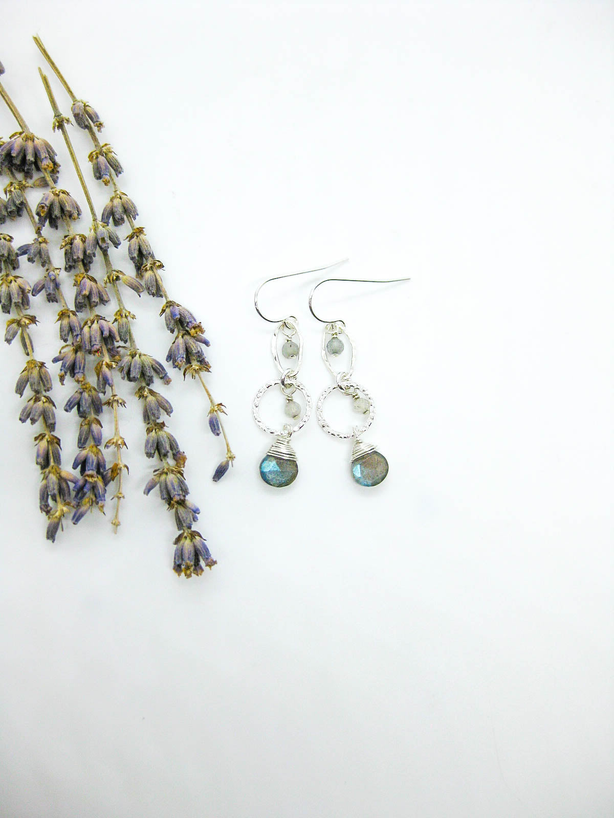 Myrtle: Labradorite Earrings