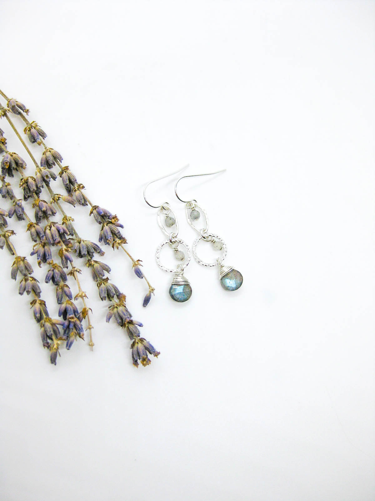 Myrtle: Labradorite Earrings