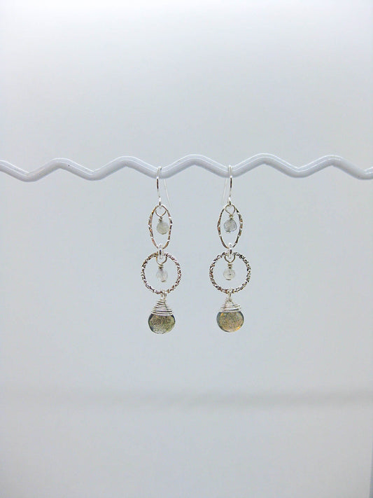 Myrtle: Labradorite Earrings