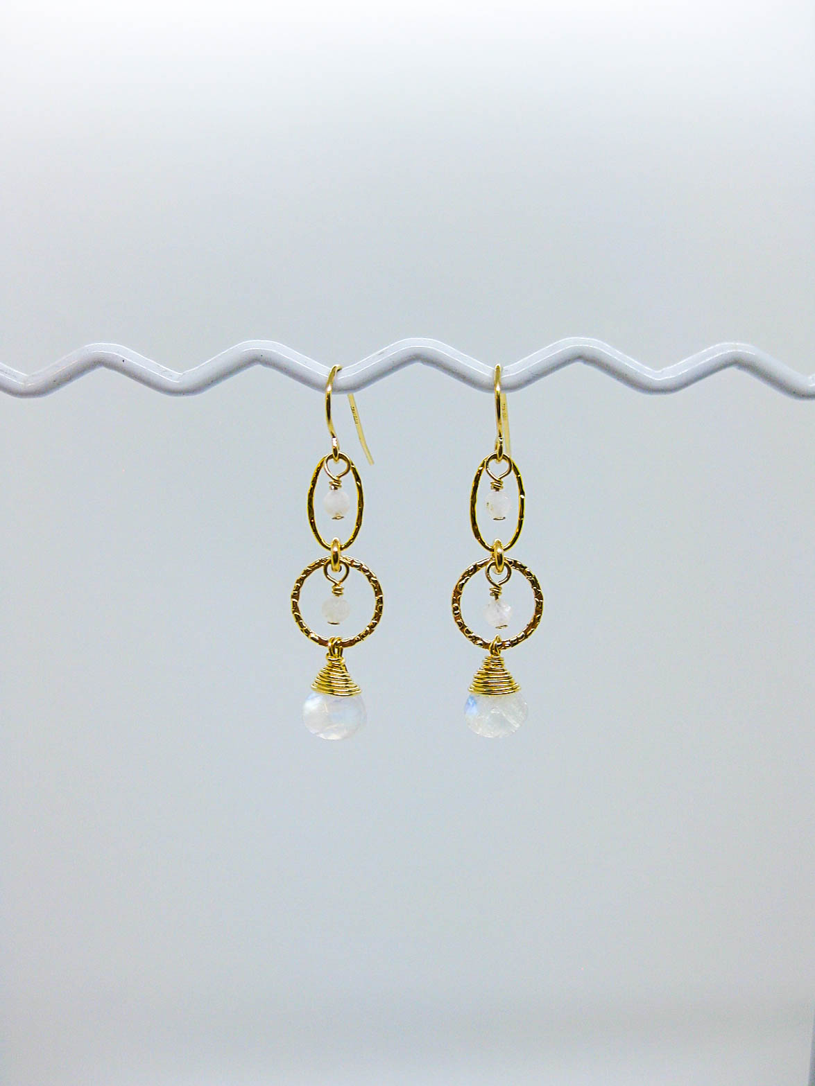 Myrtle: Moonstone Earrings