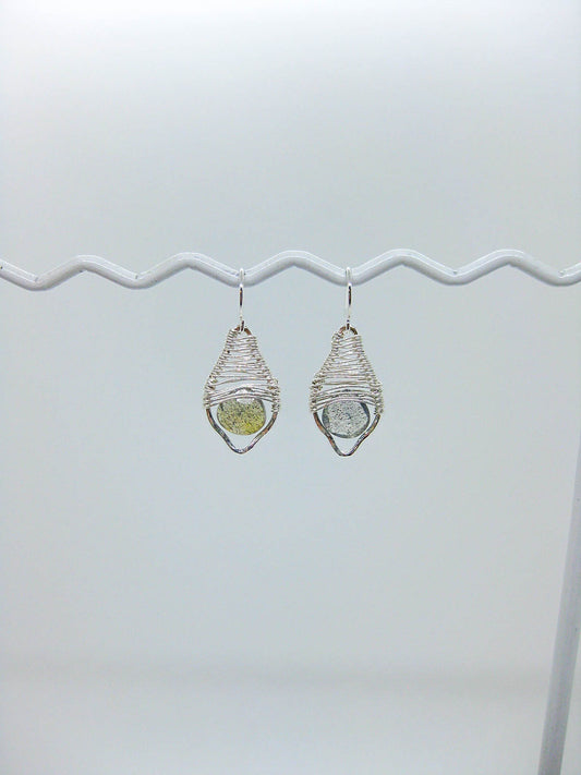 Petal: Labradorite Earrings