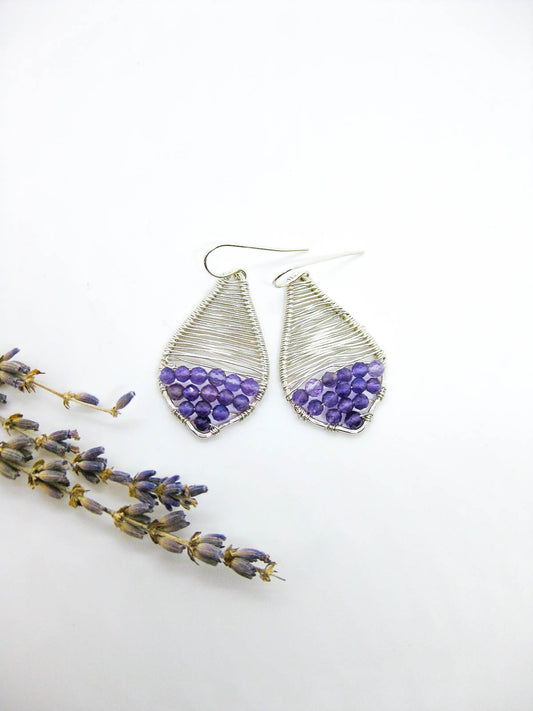 Stargazer: Amethyst Earrings