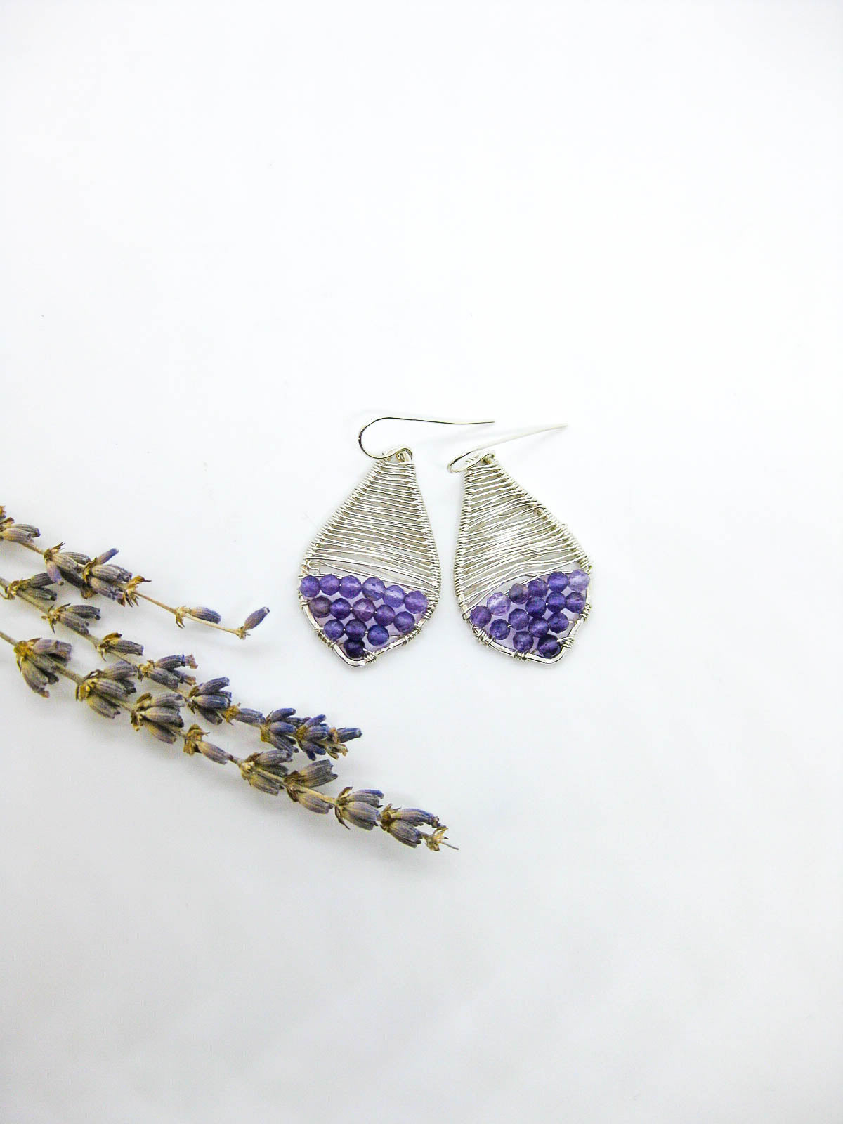 Stargazer: Amethyst Earrings