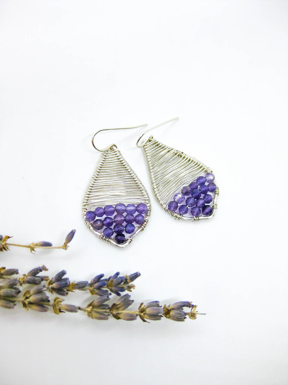 Stargazer: Amethyst Earrings
