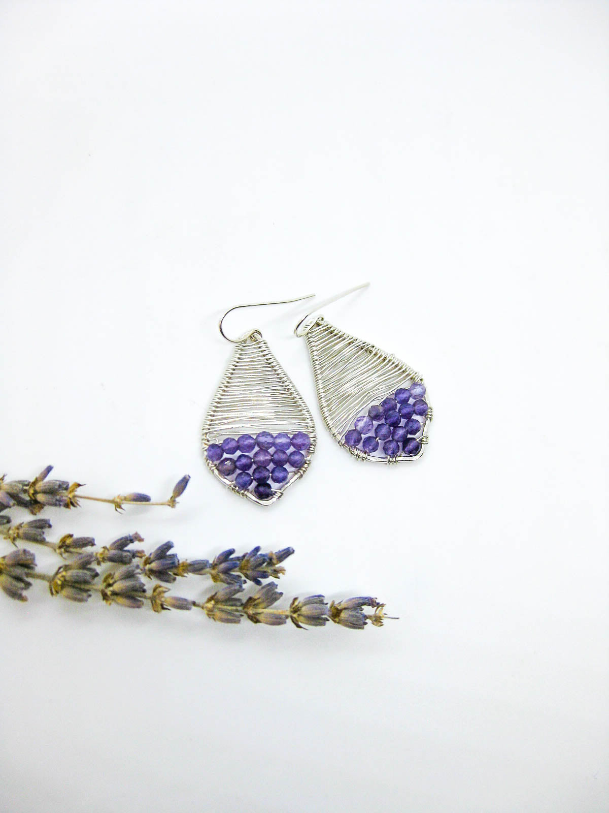 Stargazer: Amethyst Earrings