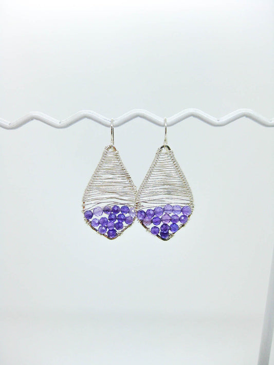 Stargazer: Amethyst Earrings