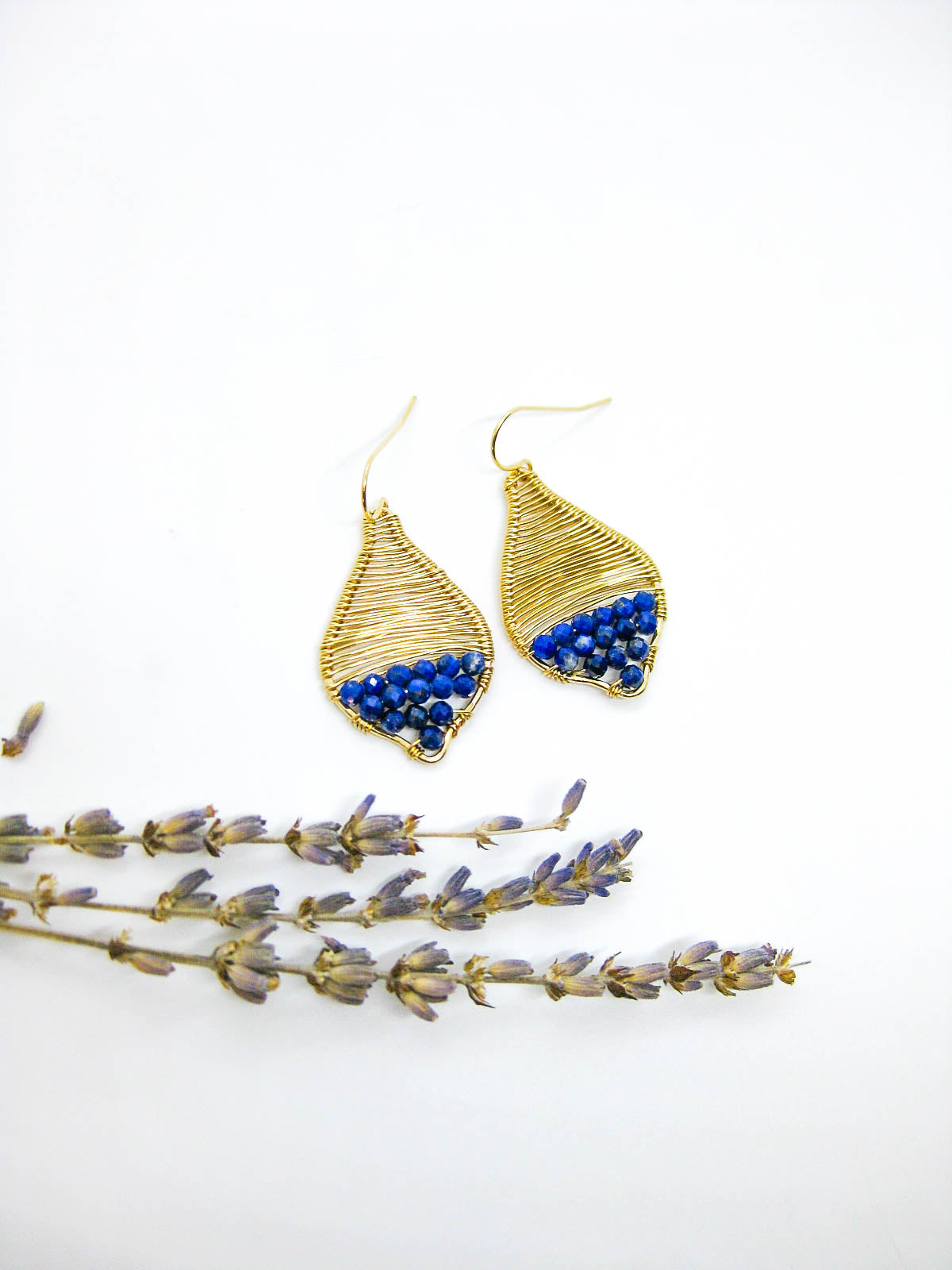 Stargazer: Lapis Earrings