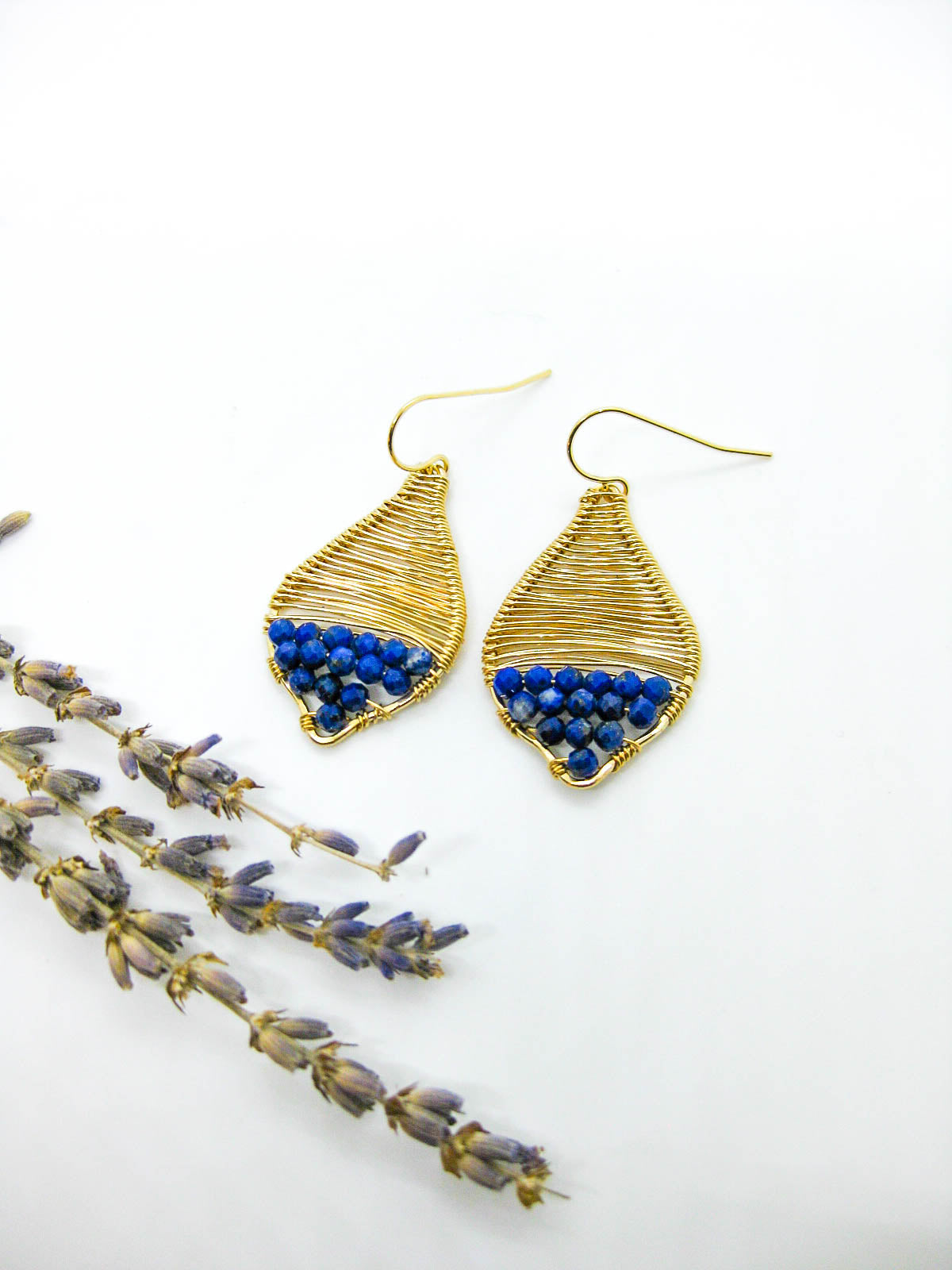 Stargazer: Lapis Earrings