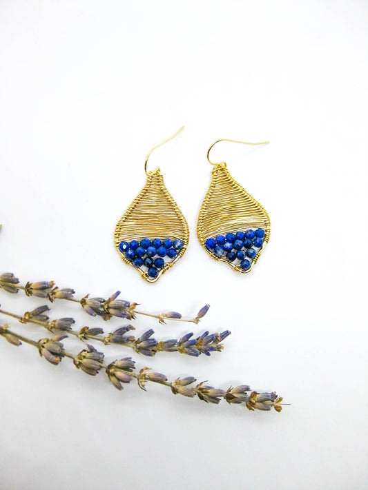 Stargazer: Lapis Earrings