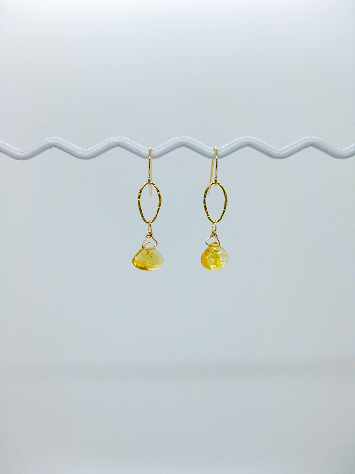 Chrysanthe: Citrine Earrings - e474