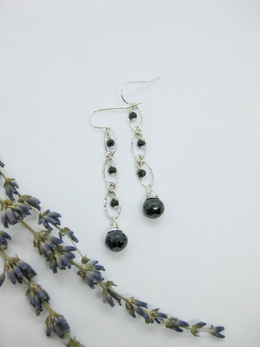 Lilac: Onyx Earrings